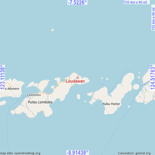 Leudawan on map