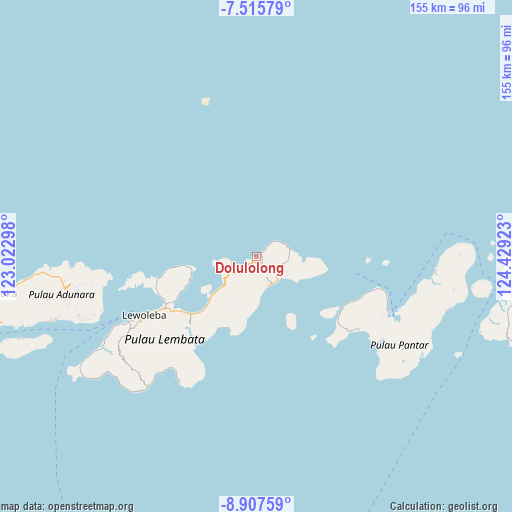 Dolulolong on map