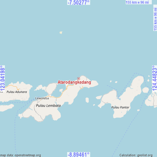 Atarodangkedang on map