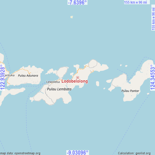 Lodobelolong on map