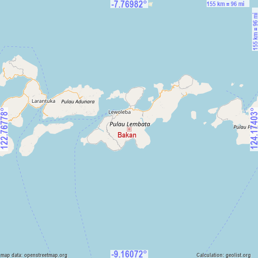 Bakan on map