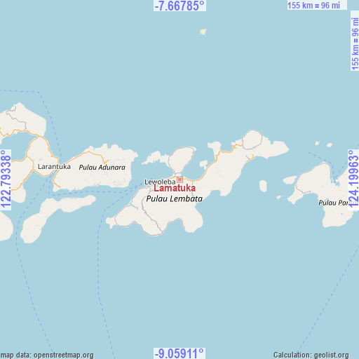 Lamatuka on map