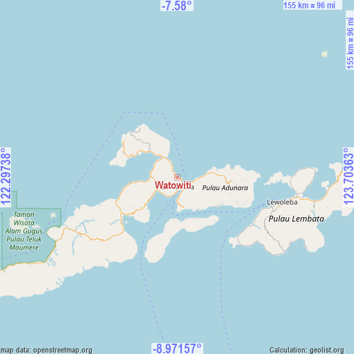 Watowiti on map