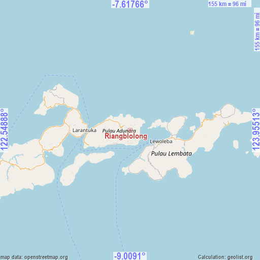 Riangblolong on map