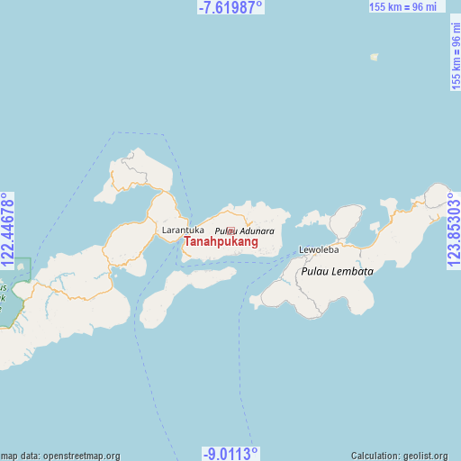 Tanahpukang on map