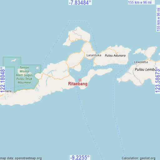 Ritaebang on map