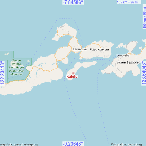 Kalelu on map