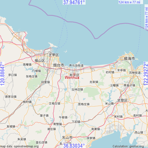 Wenhua on map