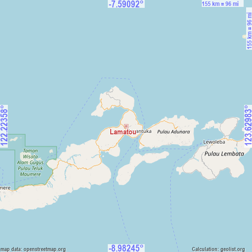 Lamatou on map