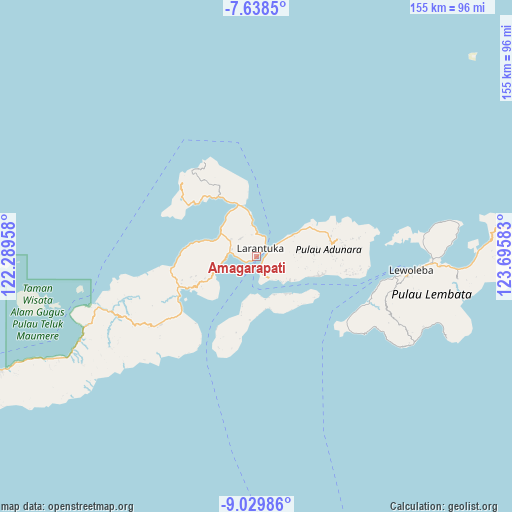 Amagarapati on map