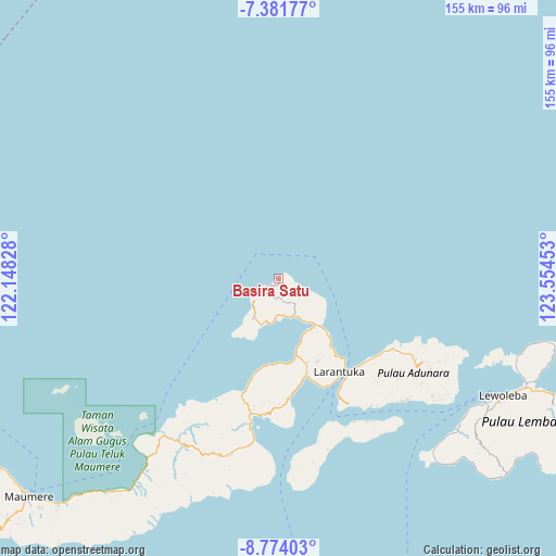 Basira Satu on map