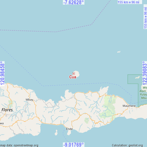 Cua on map