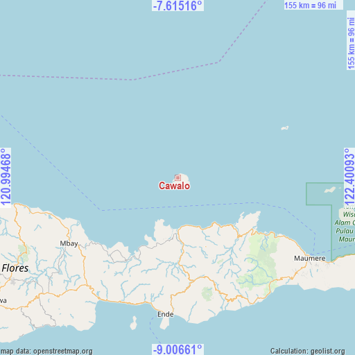 Cawalo on map