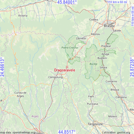 Dragoslavele on map
