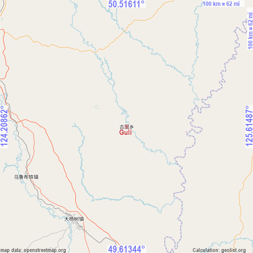 Guli on map