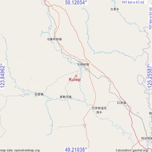 Kuleqi on map