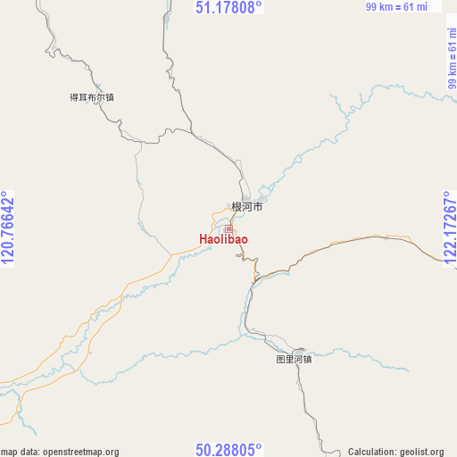 Haolibao on map