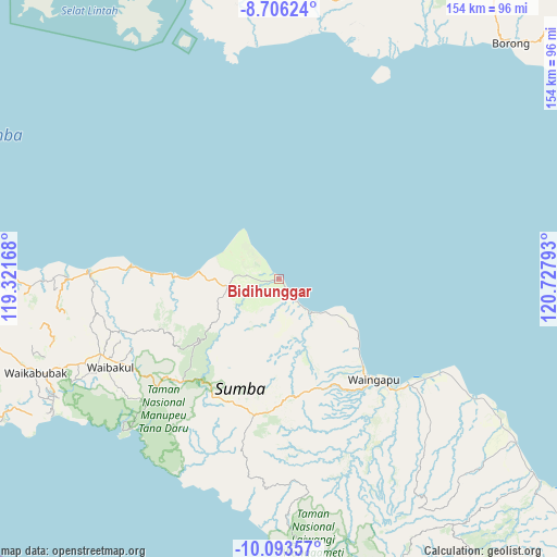 Bidihunggar on map