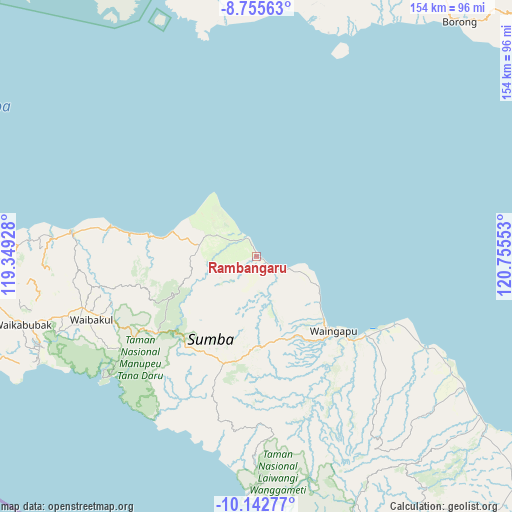 Rambangaru on map