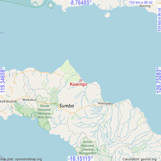Kowingir on map