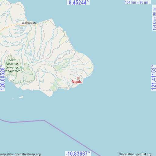 Ngalu on map