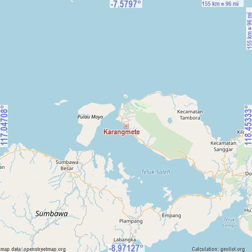 Karangmete on map