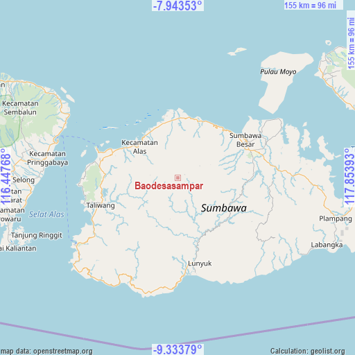 Baodesasampar on map