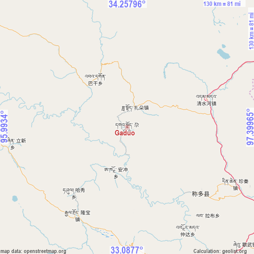 Gaduo on map