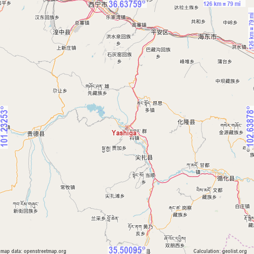 Yashiga on map