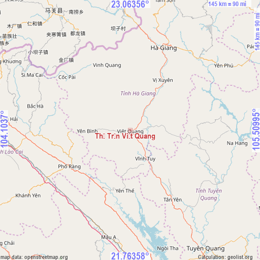 Thị Trấn Việt Quang on map