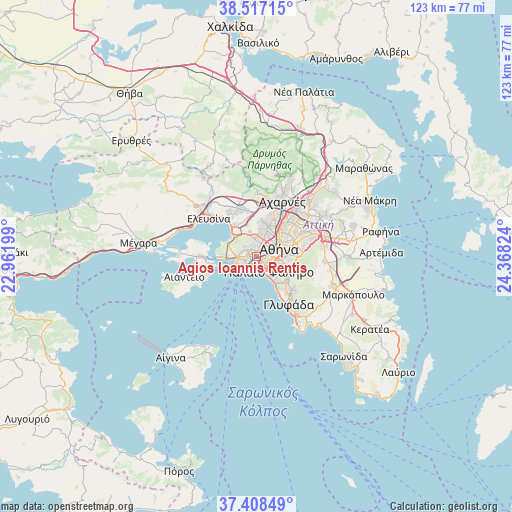 Agios Ioannis Rentis on map