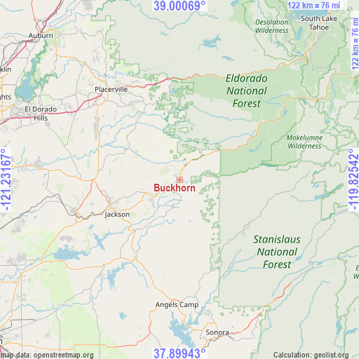 Buckhorn on map