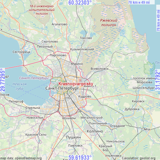 Krasnogvargeisky on map