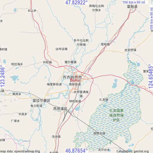 Bukui on map