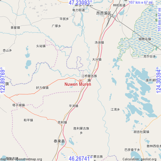 Nuwen Muren on map