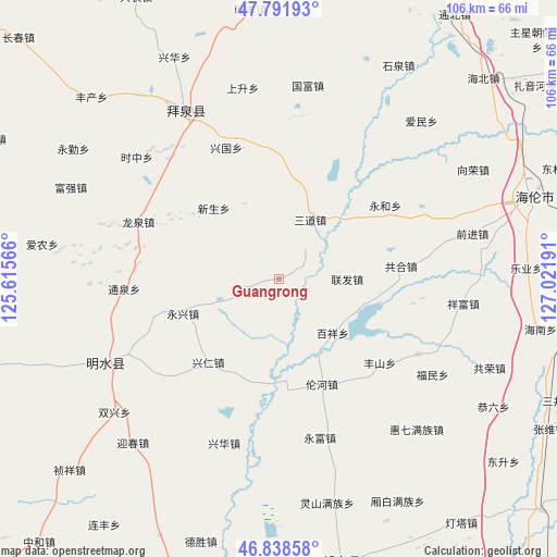 Guangrong on map