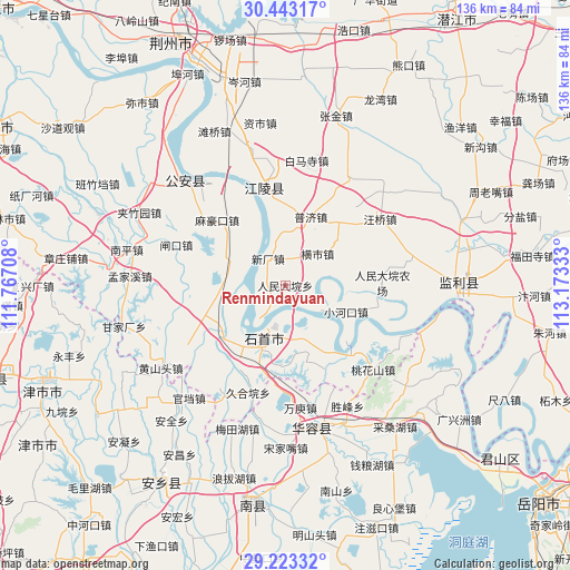 Renmindayuan on map