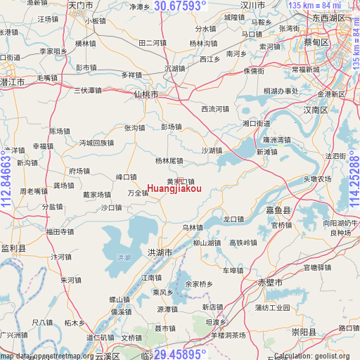 Huangjiakou on map