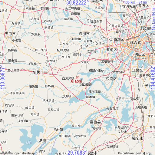 Xiaosi on map