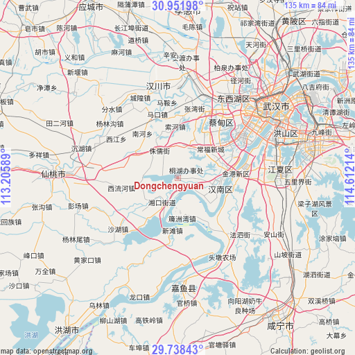 Dongchengyuan on map