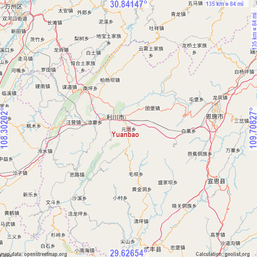 Yuanbao on map