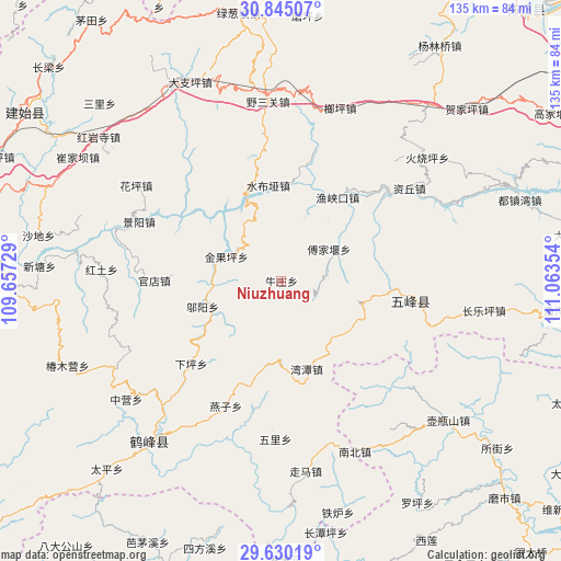 Niuzhuang on map