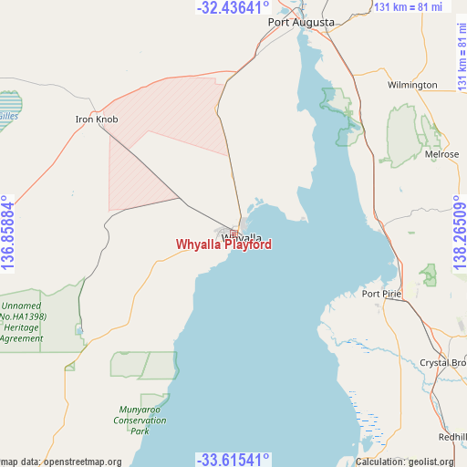 Whyalla Playford on map