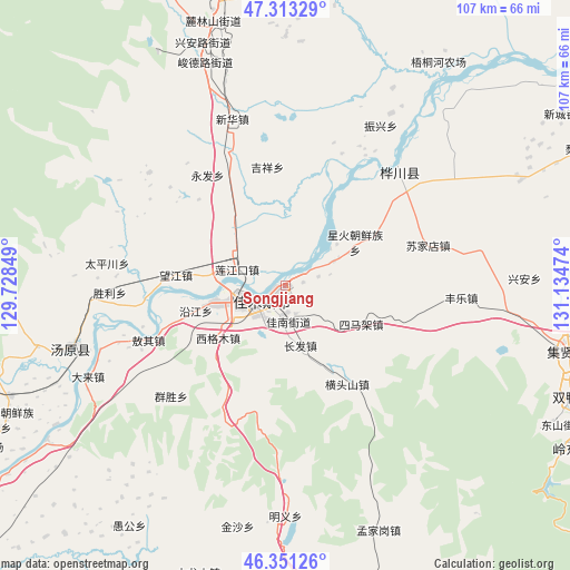 Songjiang on map