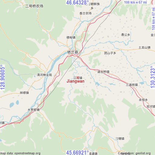 Jiangwan on map