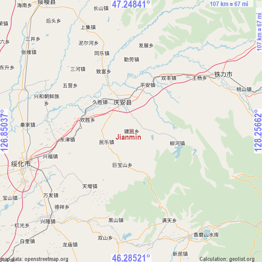 Jianmin on map