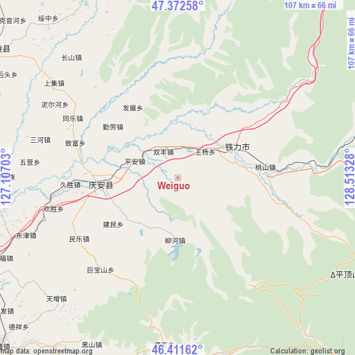 Weiguo on map