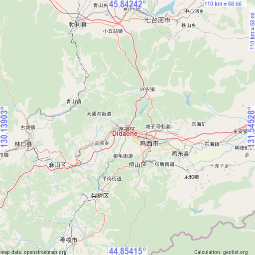 Didaohe on map