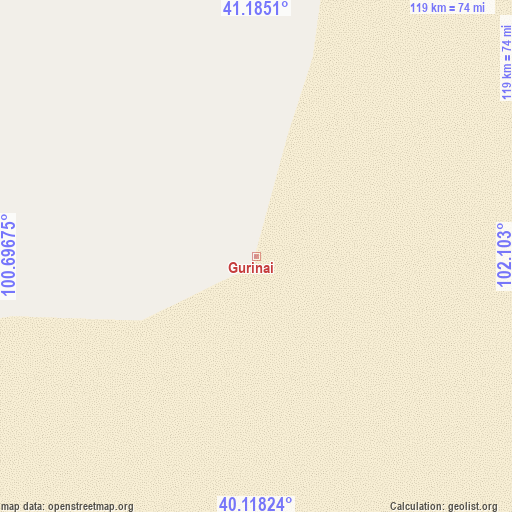 Gurinai on map