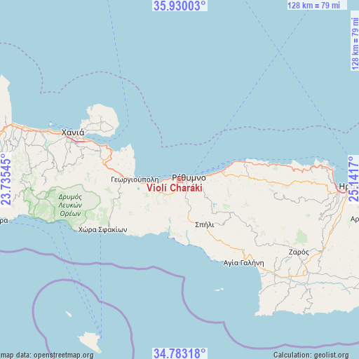 Violí Charáki on map